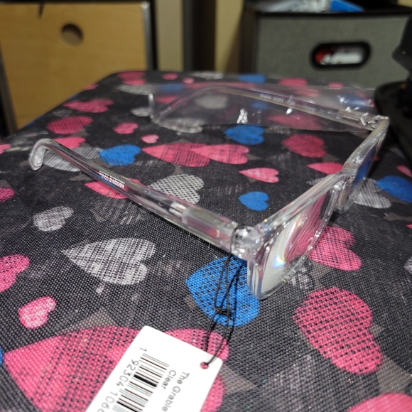 Clear Frame Wayfarer Readers 2.5 Strength NEW w/Case - Picture 3 of 11